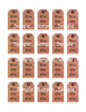 T35 - "Wise Old Owl" Tags